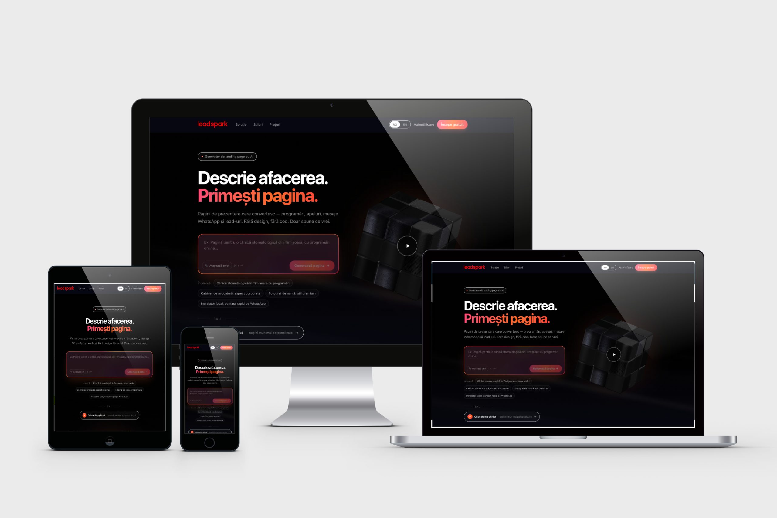 LeadSpark - Web Design Timisoara